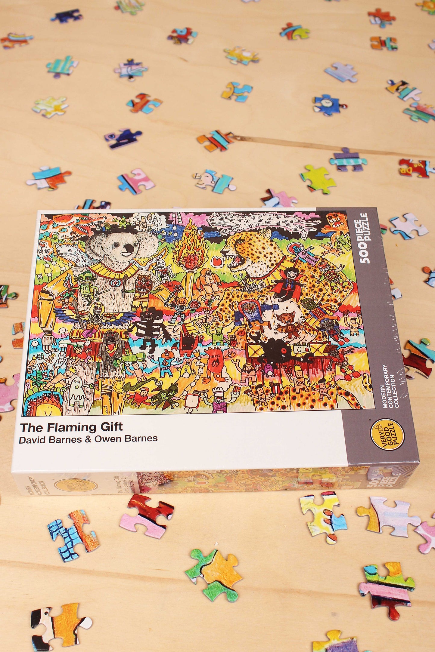 500 piece puzzle The Flaming Gift by David & Owen Barnes