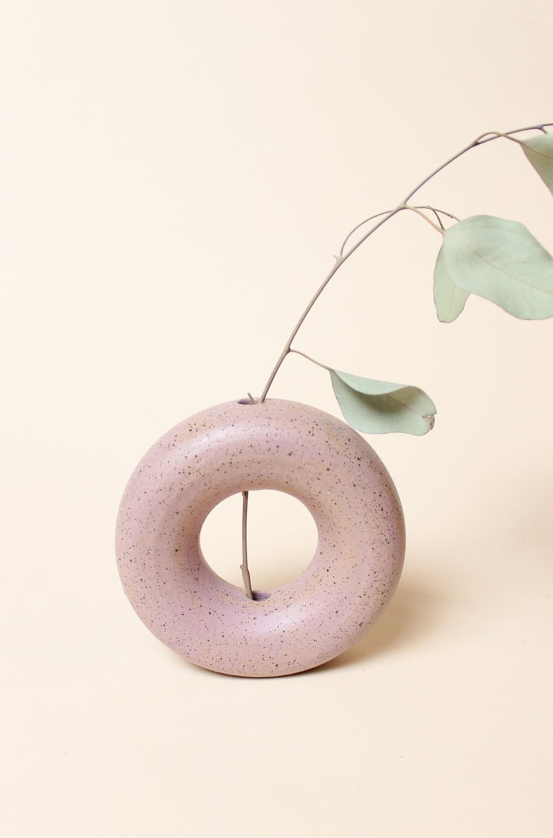 Ceramic Donut Bud Vase
