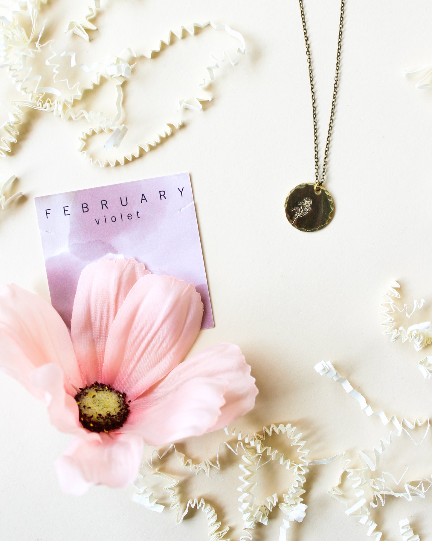 Month Flower Necklace