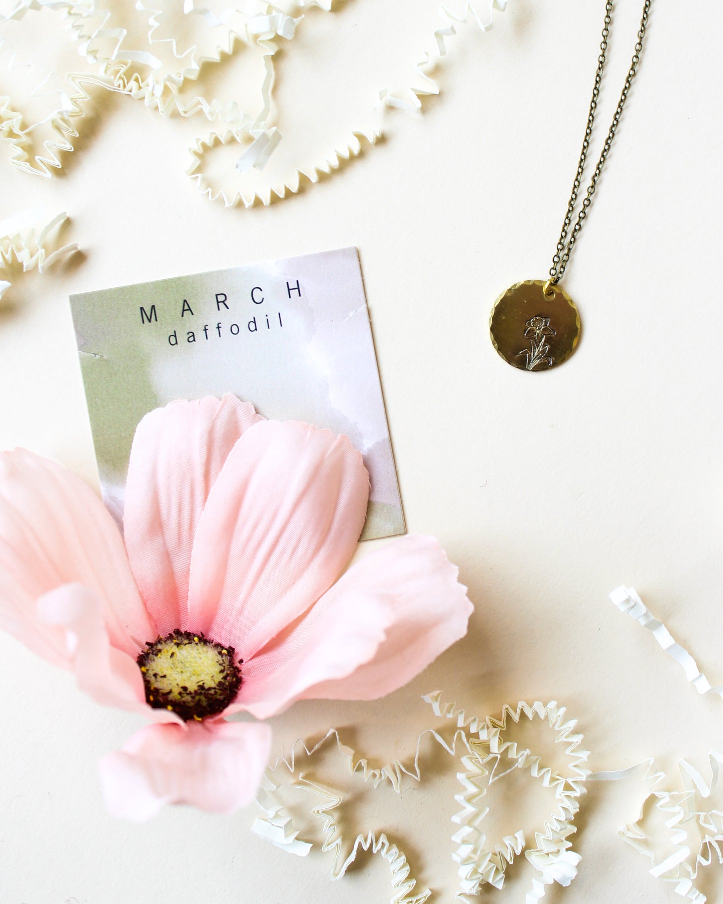 Month Flower Necklace