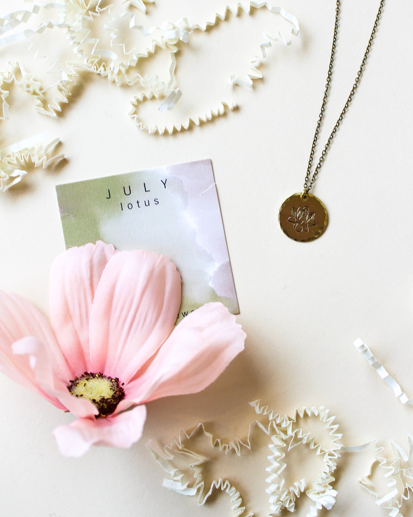 Month Flower Necklace